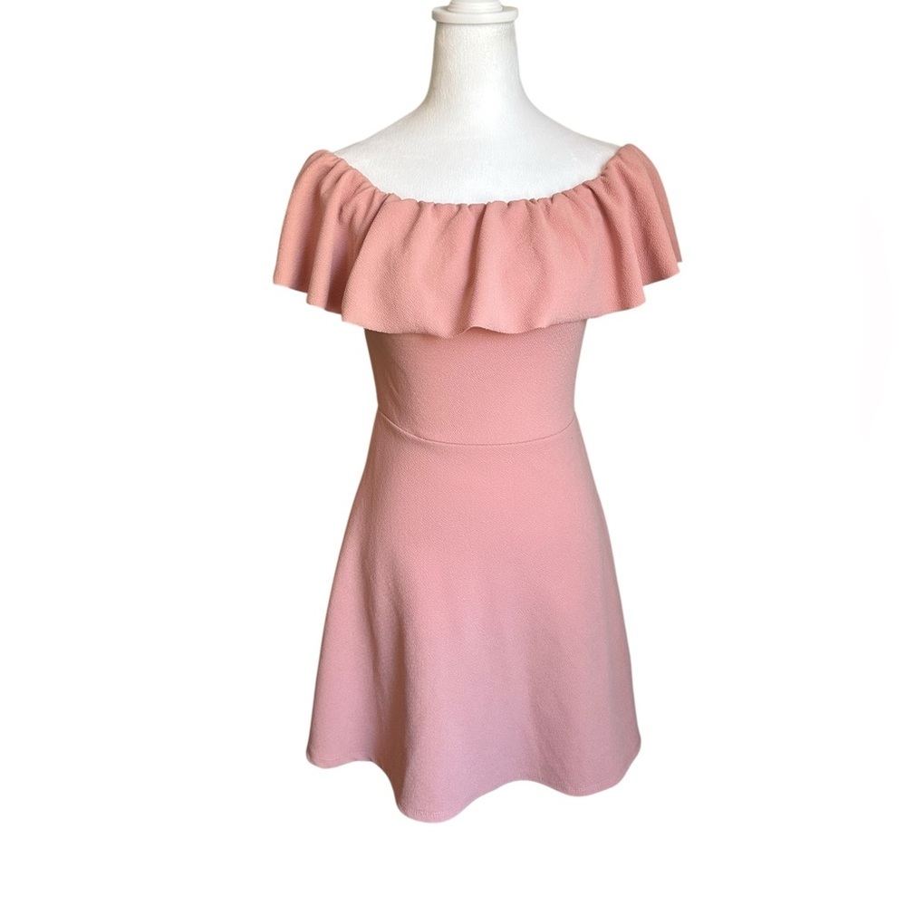 Almost Famous BlushPink Off Shoulder Mini Dress Size Small